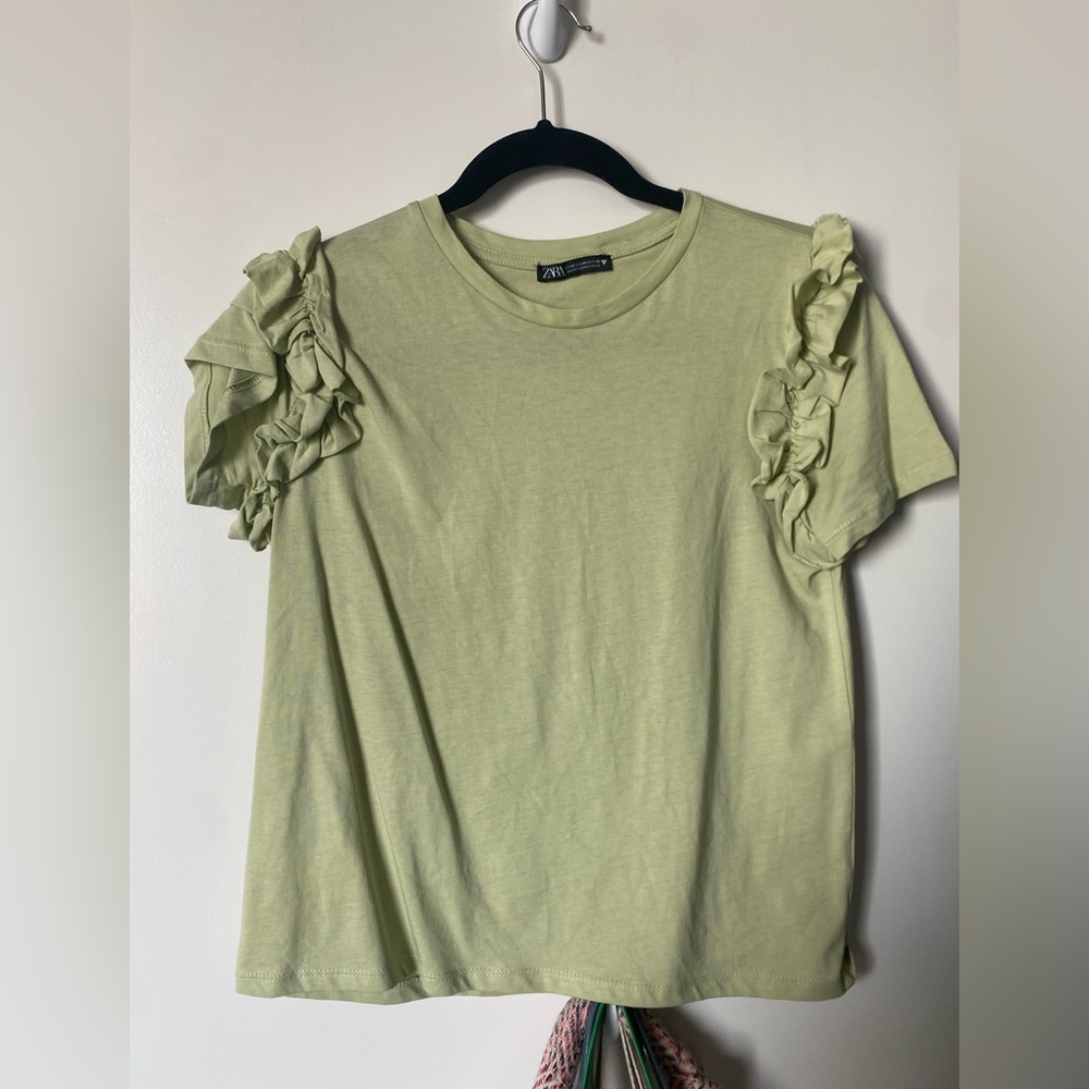 Green Zara Top NWOT